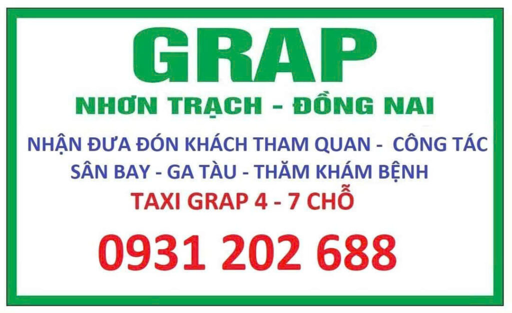 Grab Taxi Nhơn Trạch